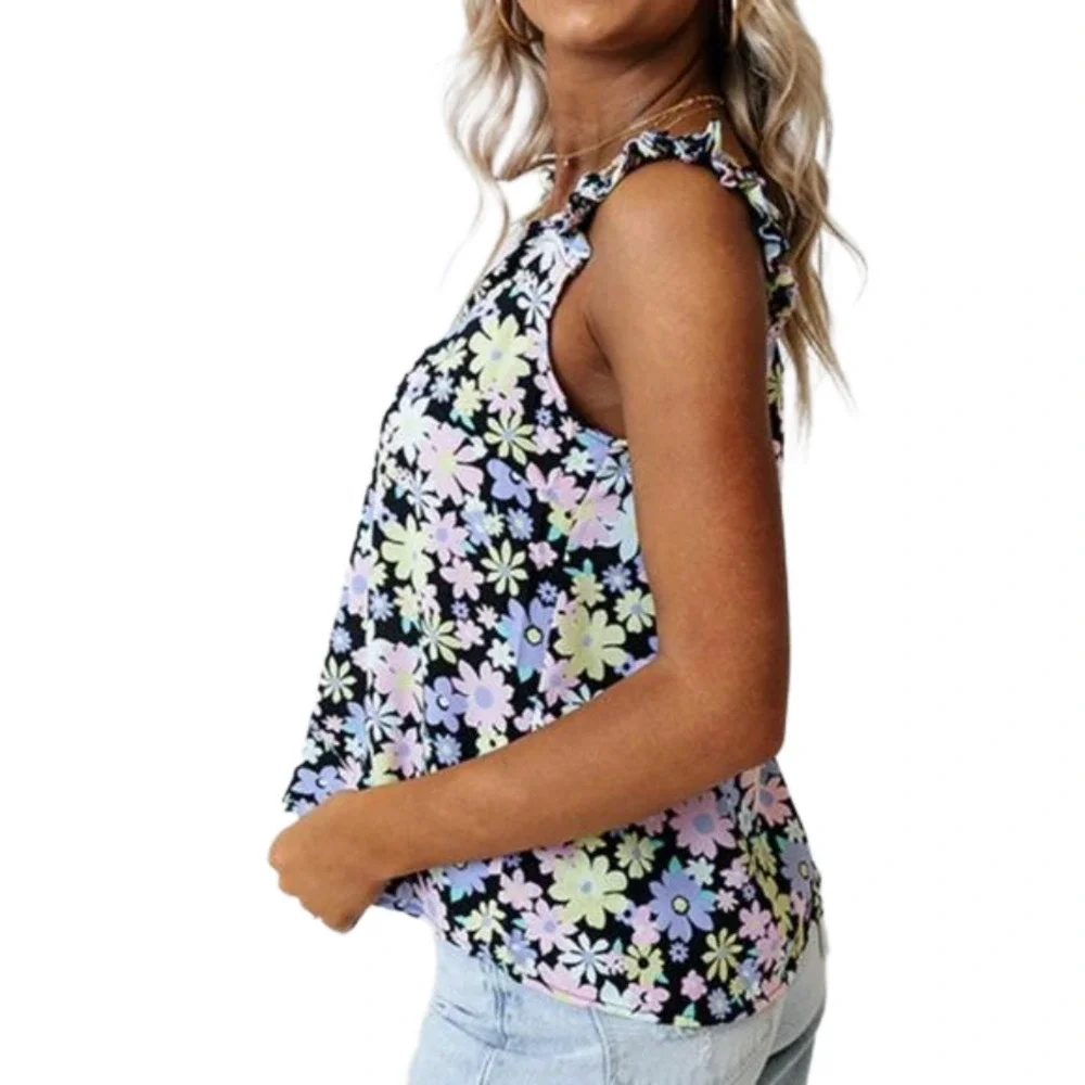 Mine Feeling Like Floral Shift Top Women’s Size Medium